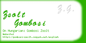 zsolt gombosi business card